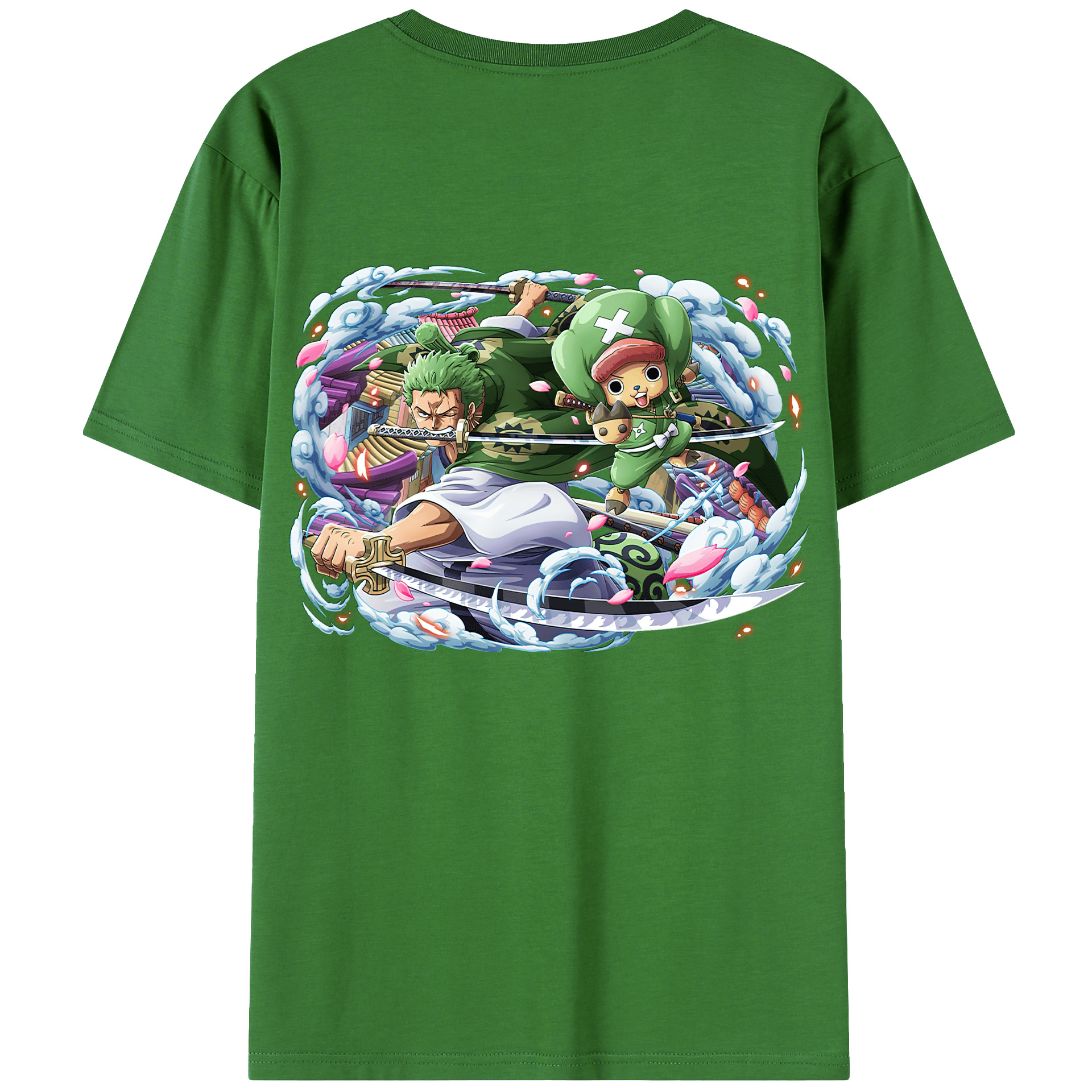 ワンピース ロロノア・ゾロ ONE PIECE Roronoa Zoro レディース半袖Tシャツ(バックプリント)